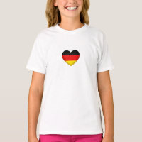 Black Red Gold Flag Colours Heart German Pride