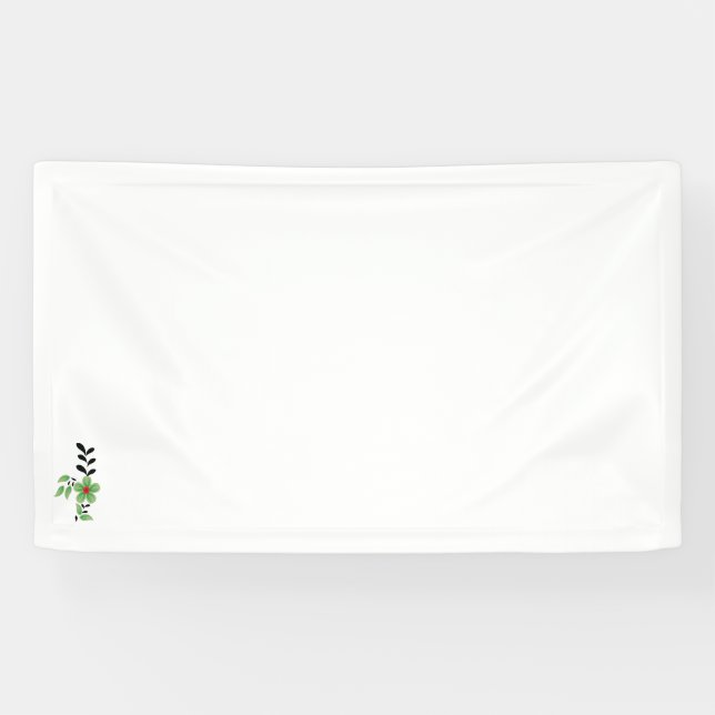 black, red, green clip art design Vinyl Banner  (Horizontal)