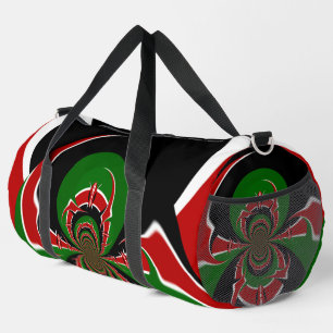 Black red Green Kenya Athletics & Sports Must Have Duffle Bag