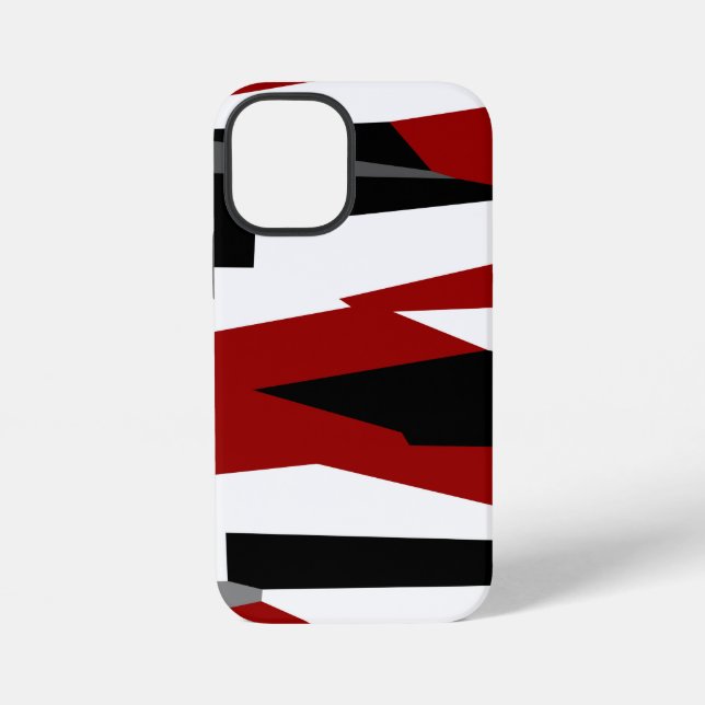 Black red grey and white iPhone case (Back)