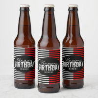 Black & Red Happy Birthday