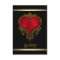 Black Red Heart Wedding
