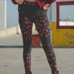Black Red Hearts Modern Leggings Valentine's Day<br><div class="desc">This design was created through digital art. Little red hearts scatter on black leggings making it perfect for Valentine's day or anytime you need a little hearts in your day. It may be personalized by clicking the customize button and adding a name, initials or your favorite words. You can even...</div>