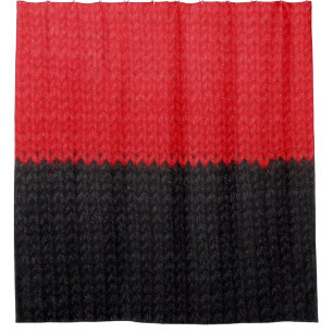 Black-red knit: striped closeup.