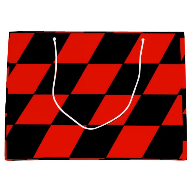 Black & Red Large Gift Bag (Front)