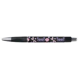 Black, Red, Pink, Purple, Dragonflies, Butterfly Pen