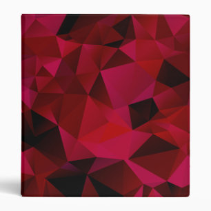 Black red, polygonal binder