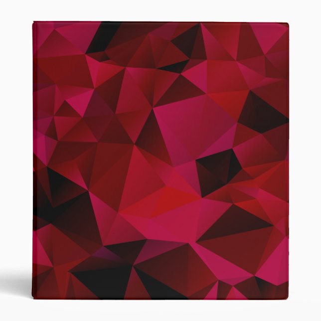 Black red, polygonal binder (Front)
