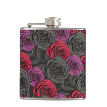 BLACK RED PURPLE HALLOWEEN ROSES