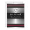 Black Red Silver Star of David Bar Mitzvah