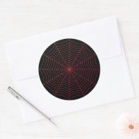 Black red spider web Halloween pattern
