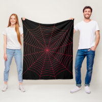 Black red spider web Halloween pattern