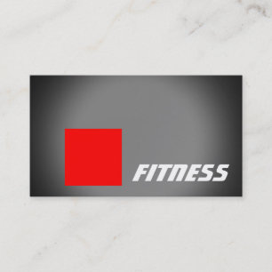 Black Red Stripe Fitness Carte de visite sportif