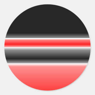 Black/Red & White Design Stickers