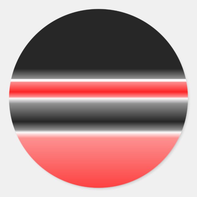 Black/Red & White Design Stickers (Front)