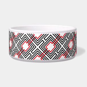Black Red & White Geometric