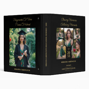 Black Refined Collage Graduation Memories TMF26 Binder