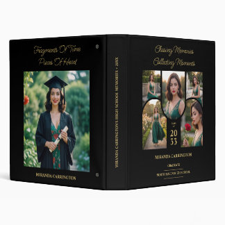 Black Refined Collage Graduation Memories TMF26 Binder
