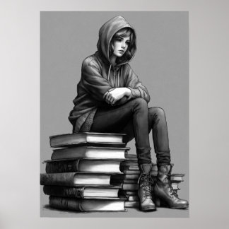 Black Reflection, Sad Eyes Poster