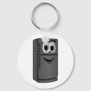 Black Refrigerator Cartoon Keychain