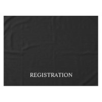 Black Registration Desk