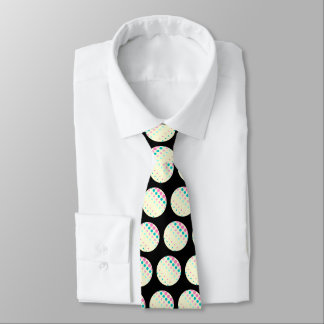 Black Retro Dots Tie