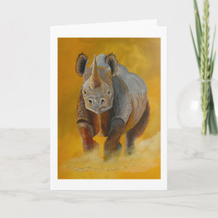 Black Rhino étude carte d'anniversaire