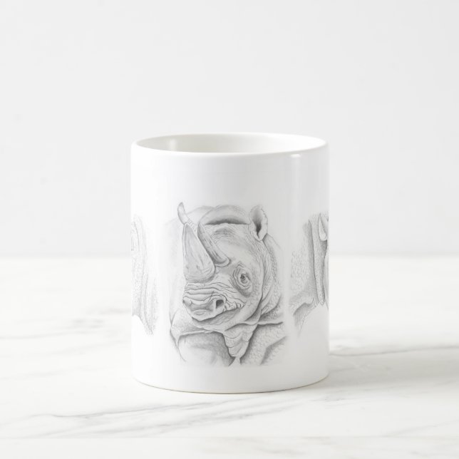 Black Rhino Mug (Center)
