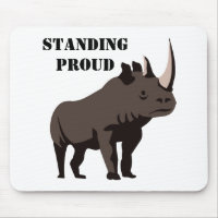 Black Rhino Standing Proud