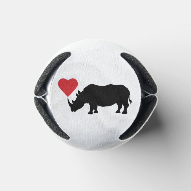 Black-Rhino-with-Heart Can Cooler (Bottom)