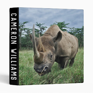 Black Rhinoceros Kenya Binder