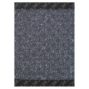 Black Ribbon Awareness Midnight Blue Tablecloth