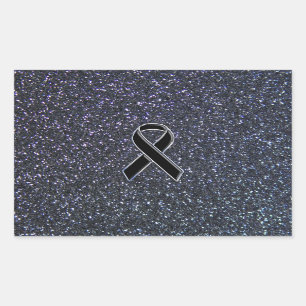 Black Ribbon Decor Sticker