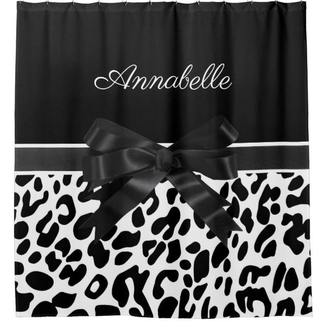 Black Ribbon Leopard Print (Front)