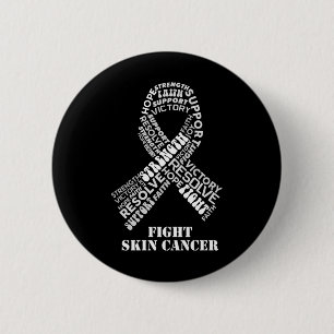 Black Ribbon Melanoma Month Products Skin Cancer A 2 Inch Round Button