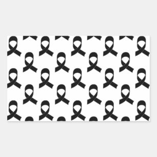 Black Ribbon Pattern Sticker