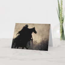 Black Rider Halloween Card