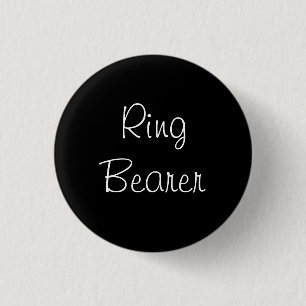 Black Ring Bearer Pin