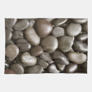 Black River Rock Nature Zen Pebble Kitchen Towel