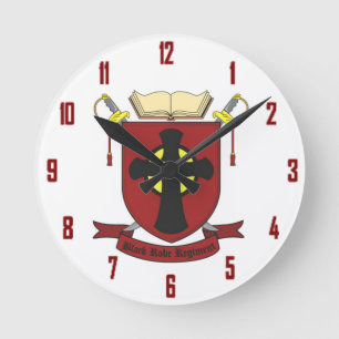 BLACK ROBE REGIMENT ROUND CLOCK