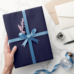 Black Rock Deep Blue Classical Unique Minimalist Wrapping Paper