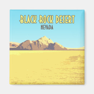 Black Rock Desert Nevada Vintage Magnet