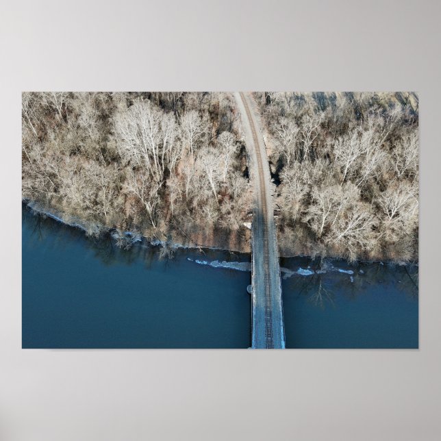 Black Rock Railroad Bridge Schuylkill Poster (Front)
