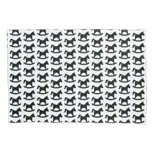 Black Rocking Horse Pillowcase