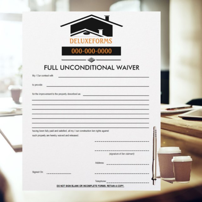 Black Roof Full Unconditional Waiver Form (Creator Uploaded)