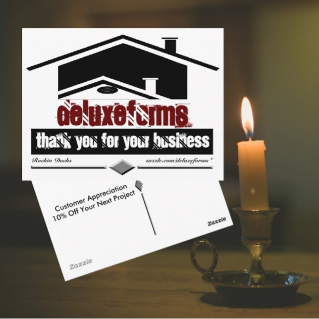 Black Roof Thank You Postcard (Creator Uploaded)