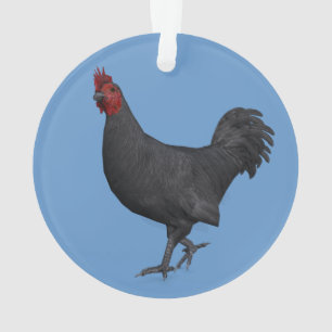 Black Rooster Ornament