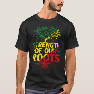 Black Roots Black Power African American Pride Bla T-Shirt