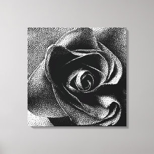 BLACK ROSE CANVAS PRINT