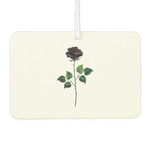Black rose flower air freshener